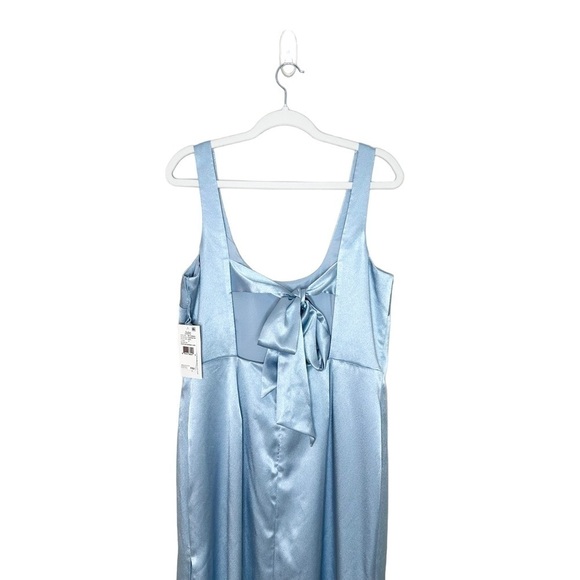 NWT Aiden Maddox Size 14 Clearwater Satin Mermaid Evening Dress - Picture 5 of 7